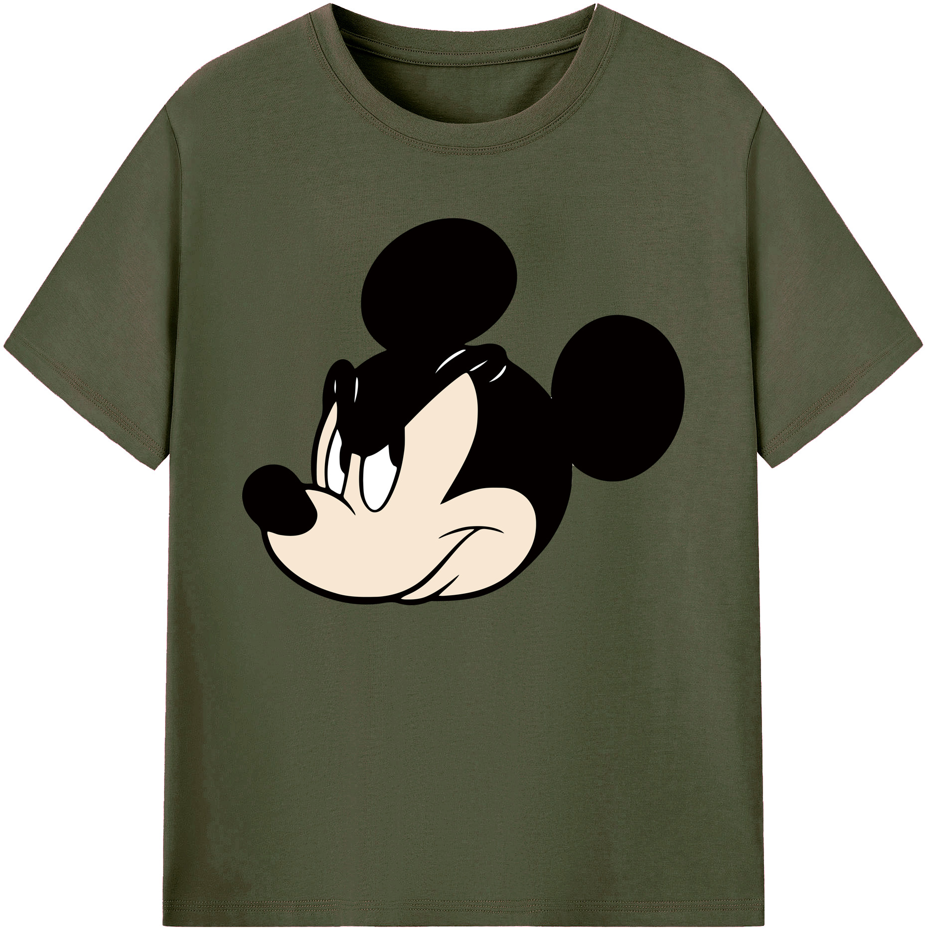 ミッキーマウス Mickey Mouse 綿100％ メンズ半袖Tシャツ｜肌触りやわらか＆通気性